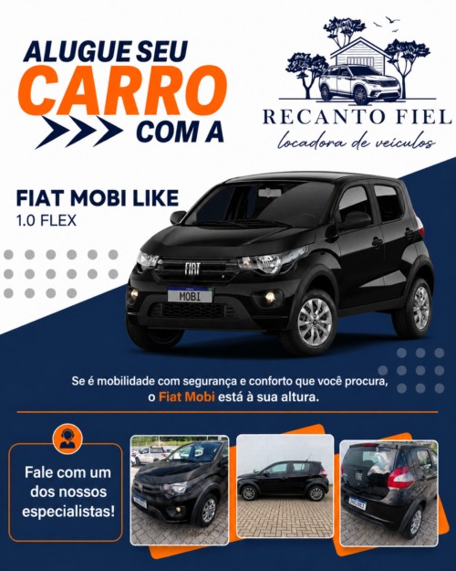 FIAT MOBI LIKE 1.0 FLEX PRETO